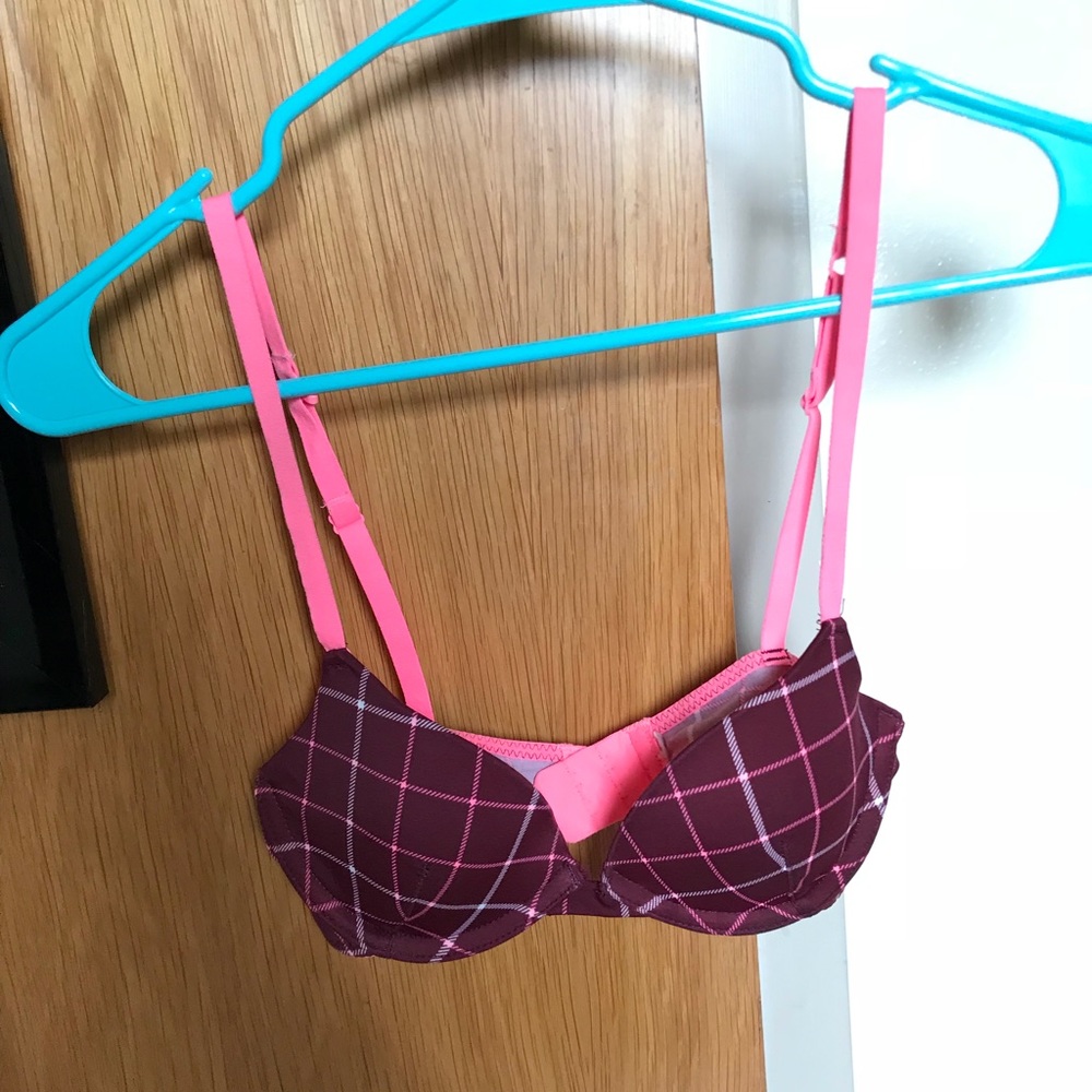 Plaid Bra